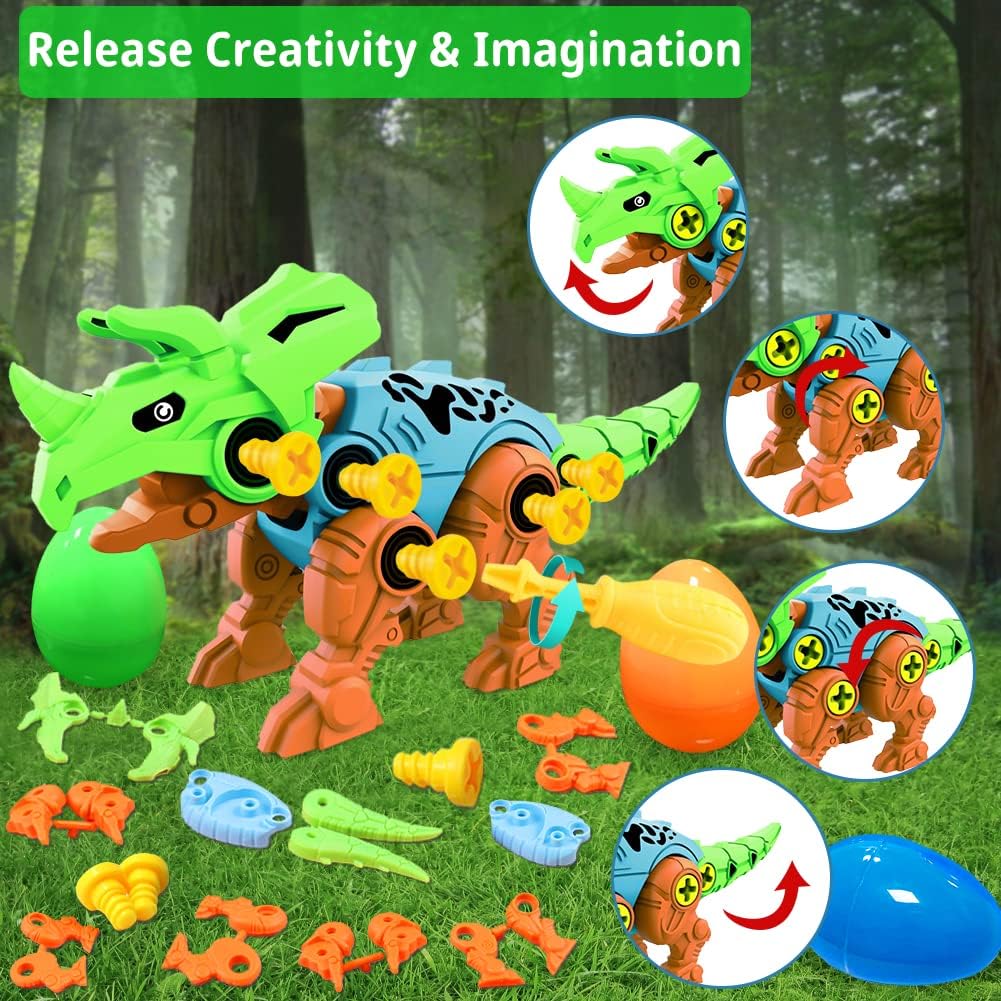 9 Pack Easter Basket Stuffers with Dinosaur Toys C61446
