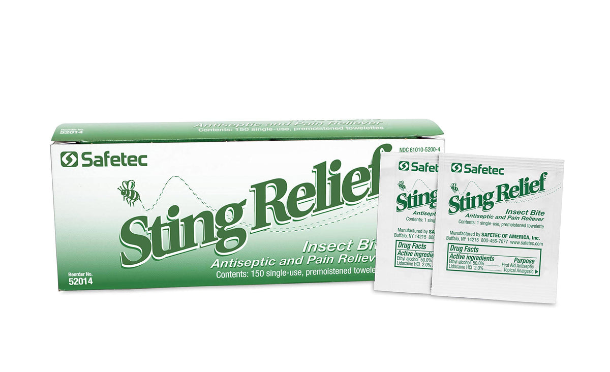 Sting Relief Wipe, 150/Pack, 20 Pk/Case S94654