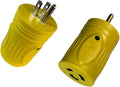 15Amp Male 5-15P to 20 Amp Lock Female L5-20R Adapter Pack of 2 U458209