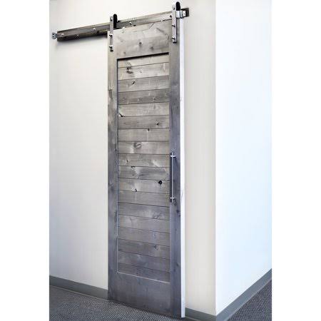 Satin Nickel Barn Door Hardware Kit Track System Z1865