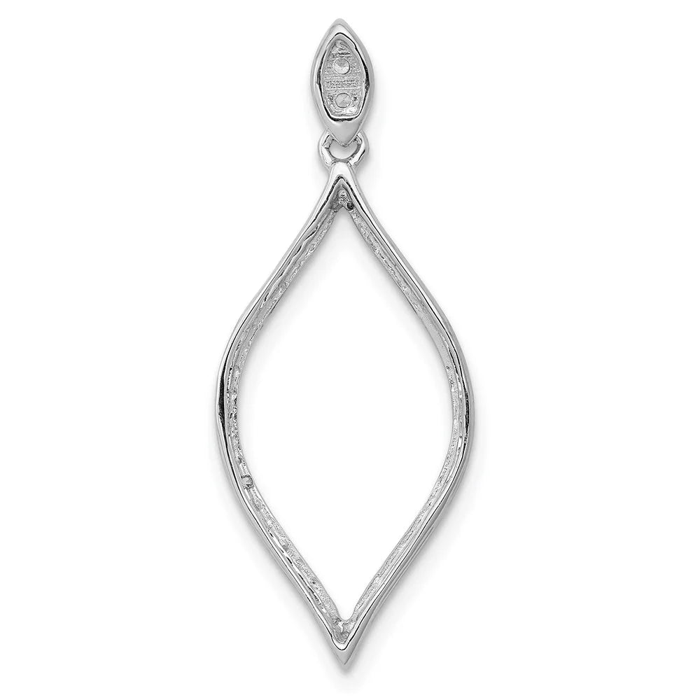 14k White Gold 1/4ct. Diamond Pendant O208