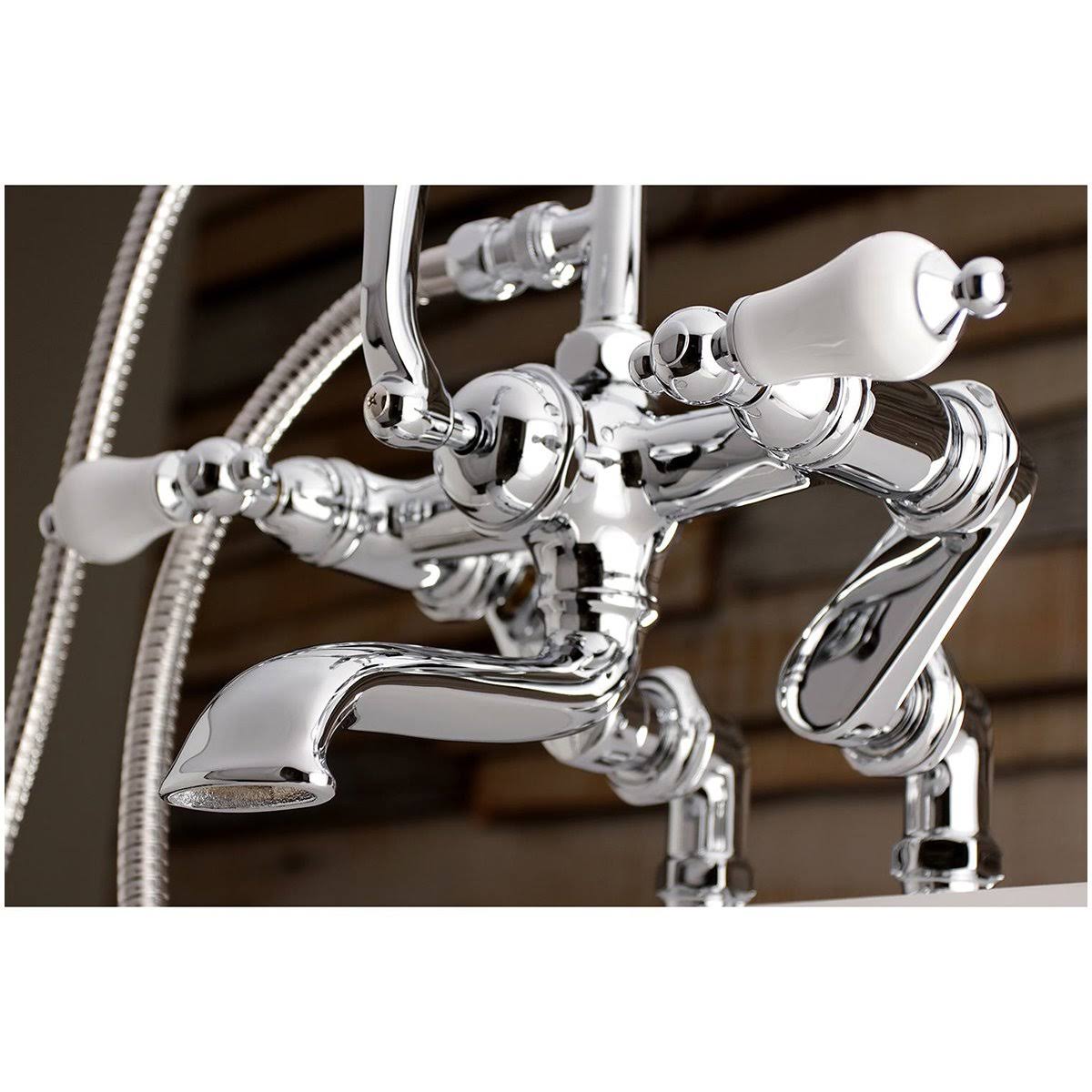Chrome Clawfoot Tub Faucet with Hand Shower N707965