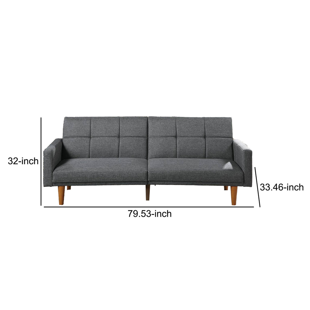 Light Gray Fabric Adjustable Sofa K921