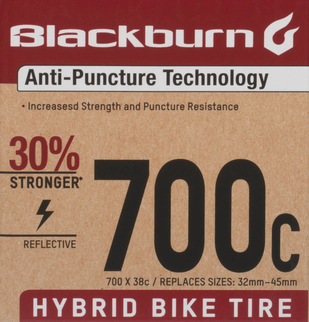 Black 700c x 38c Hybrid Bike Tire P207