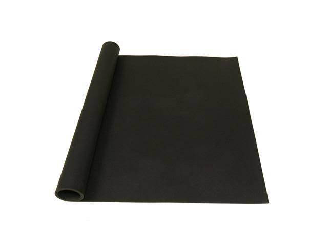 3/8 inch x 4ft. x 10ft. Black Rubber Flooring Mat G104092