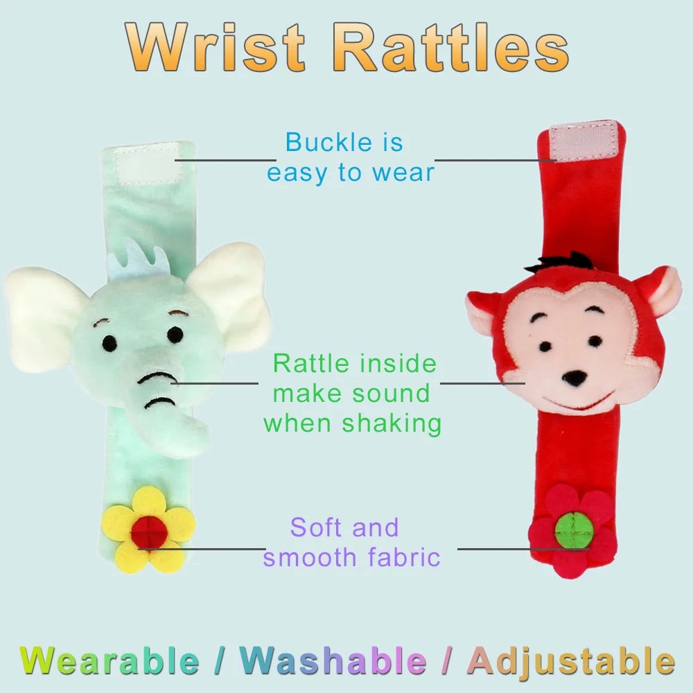 Baby Toys with Clip, Soft Arm Wrist Rattles G581526