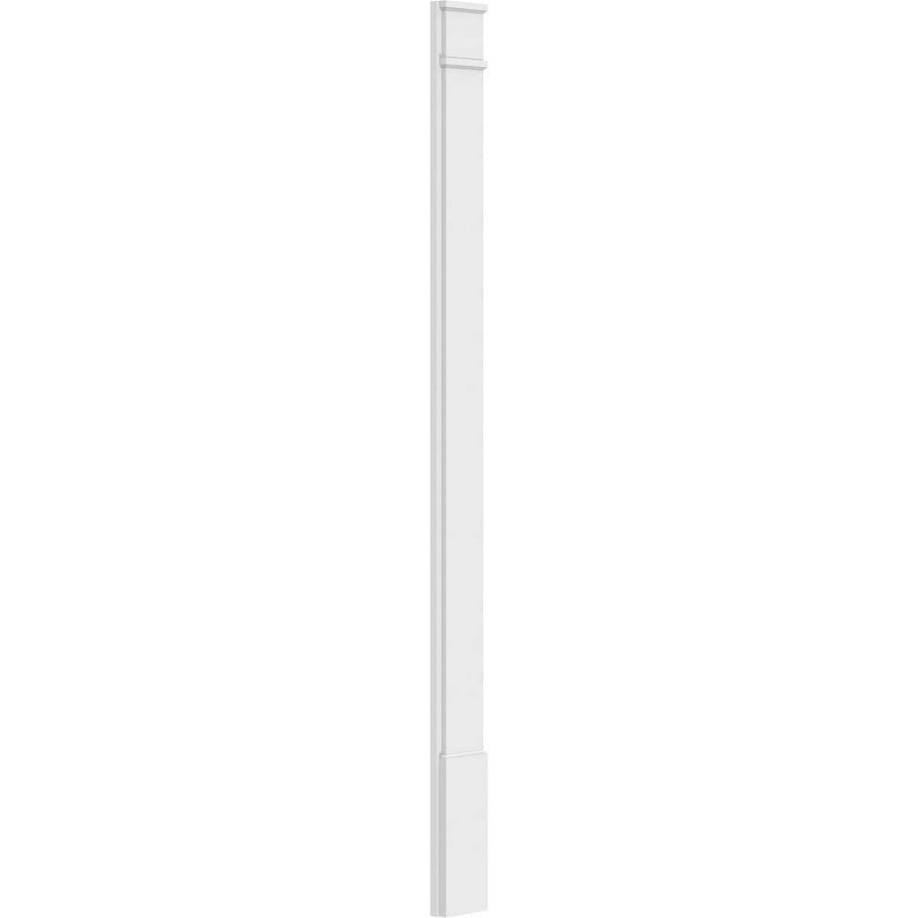 Plain PVC Pilaster with Standard Capital & Base (Pair) V87717