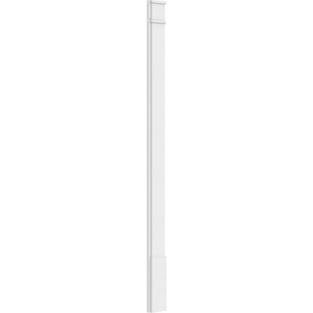 Plain PVC Pilaster with Standard Capital & Base (Pair) V87717