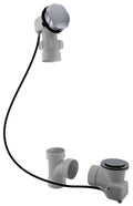 Polished Chrome PVC Cable Drive Bath Waste B3166