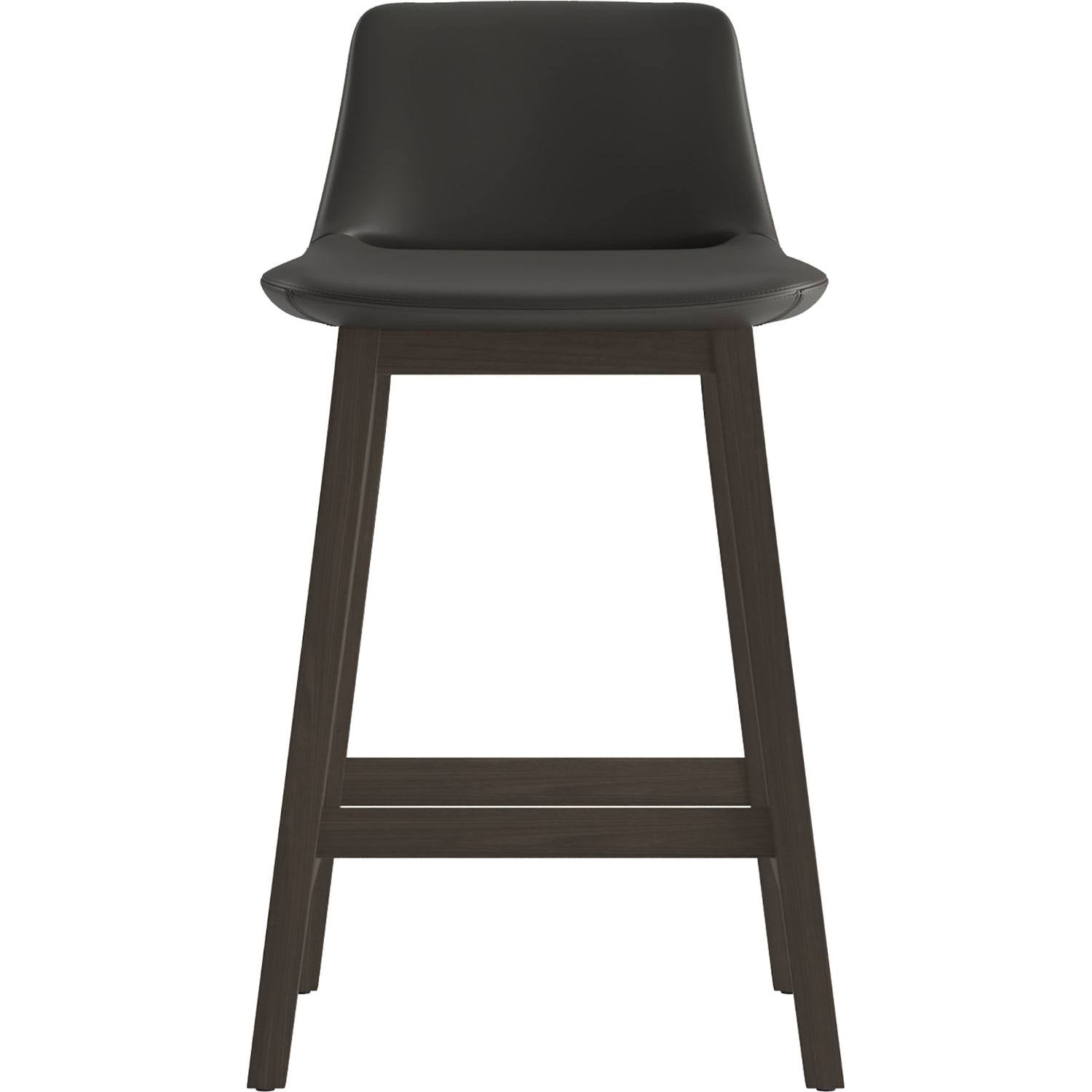 Graphite Eco Leather Counter Stool N234