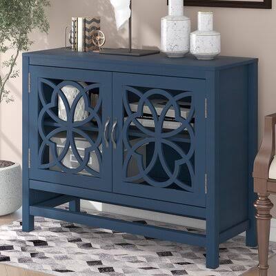 Navy 2-Door Accent Cabinet W444162