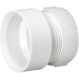 1-1/2 in. x 1-1/4 in. PVC Trap Adapter Female with One-Piece Poly Nut U1428