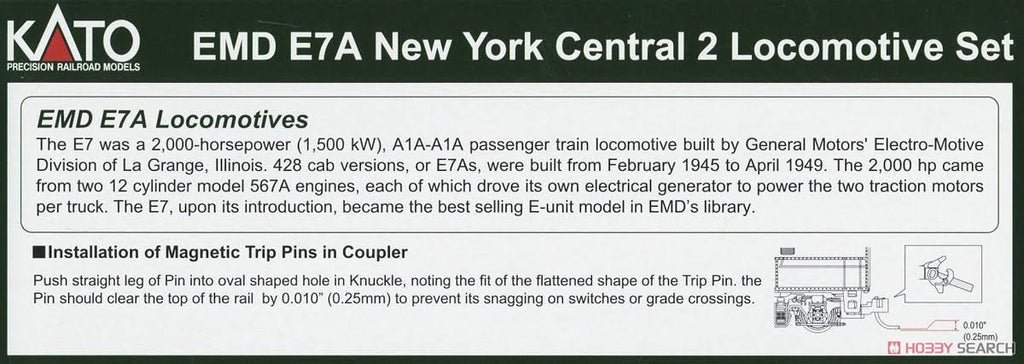 N Scale E7A 2-Car Set R379048