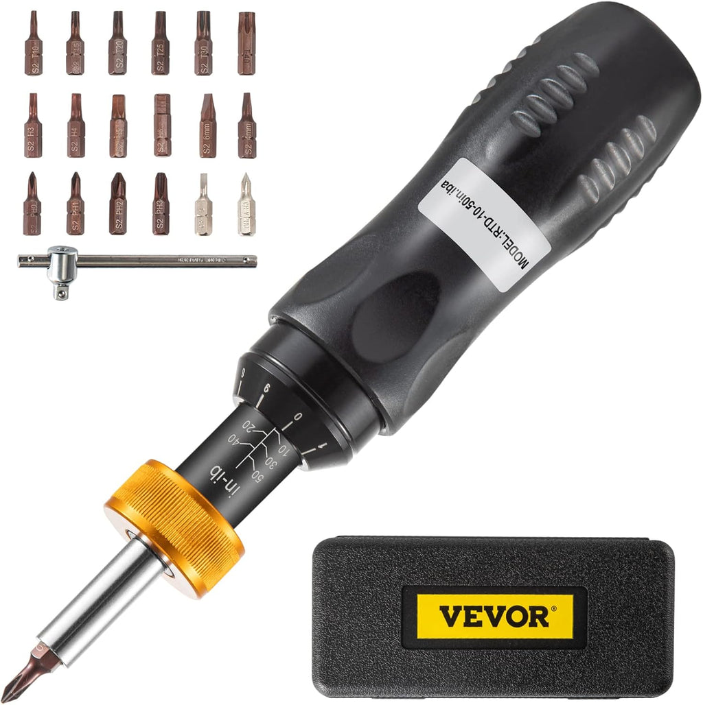 Torque Limiting Screwdriver 10-50 in-lbs Pack of 2 F58747