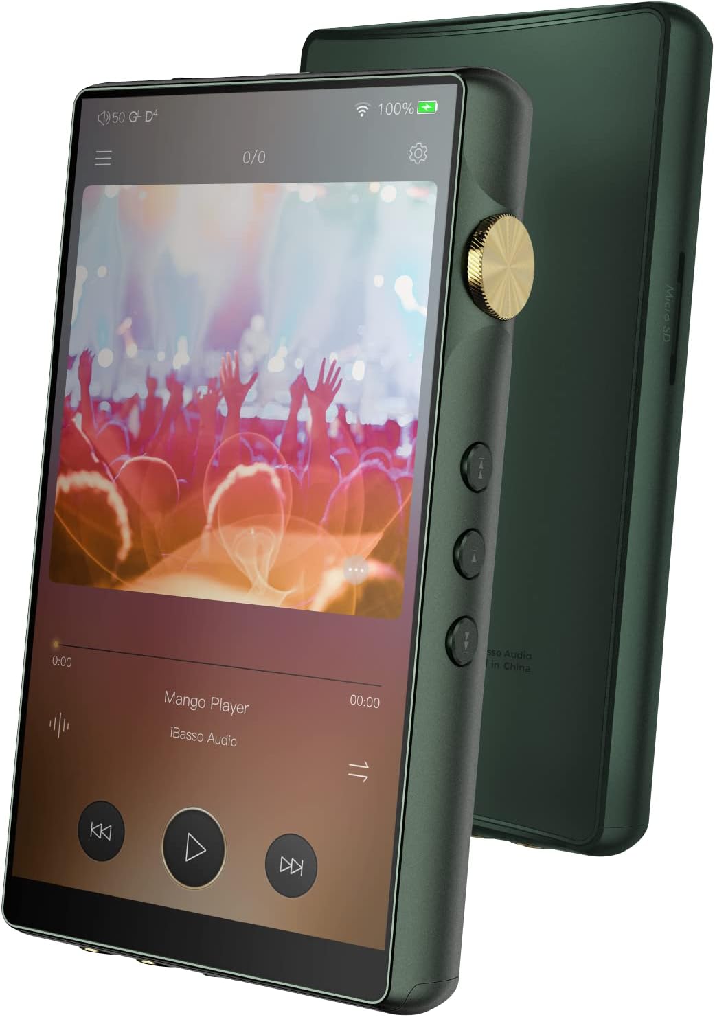 Black Digital Audio Player with Bluetooth A605