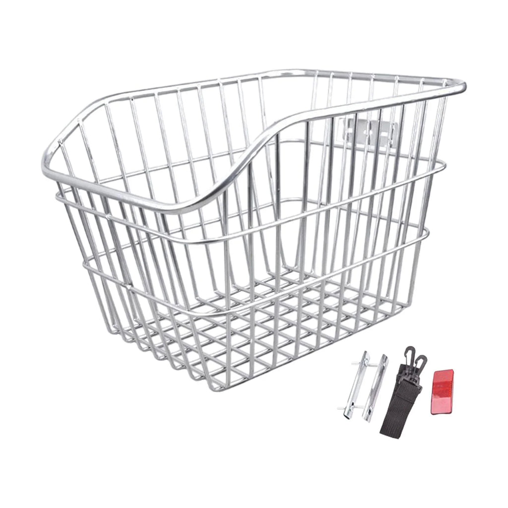 Rear Bike Basket Rack Heavy Duty Iron Wire Basket W636