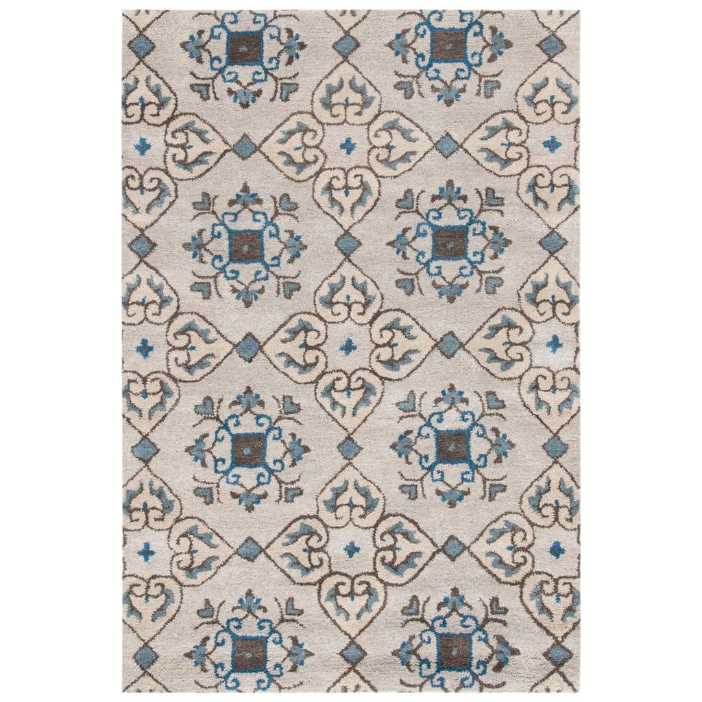 Beige Floral Area Rug, 2' x 3' V80990