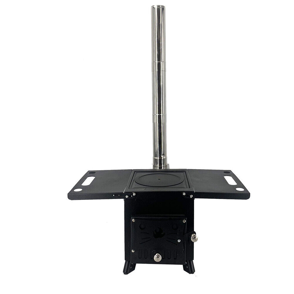Portable Wood Burning Stove with Chimney Pipe F574