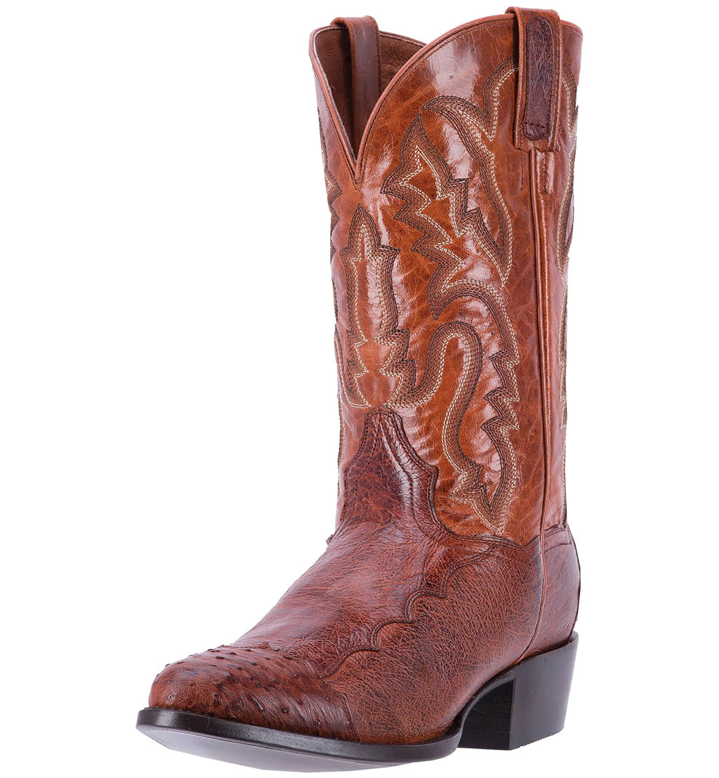 Cognac Ostrich Boots K15505