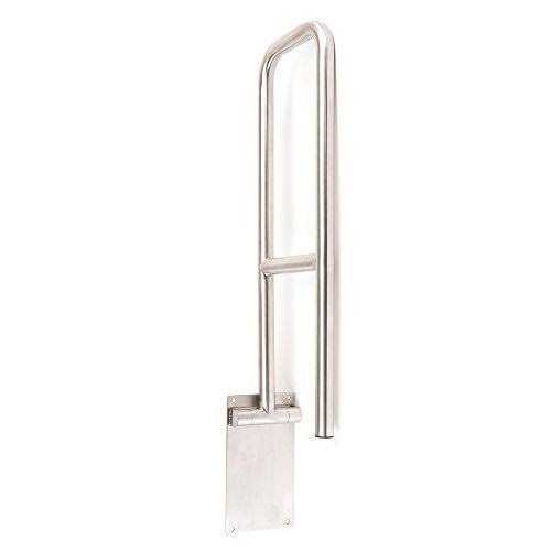 ADA 29-inch Swing Down Flip Up Grab Bar U-Shaped Safety Bar, Stainless Steel Satin Finish Q4230