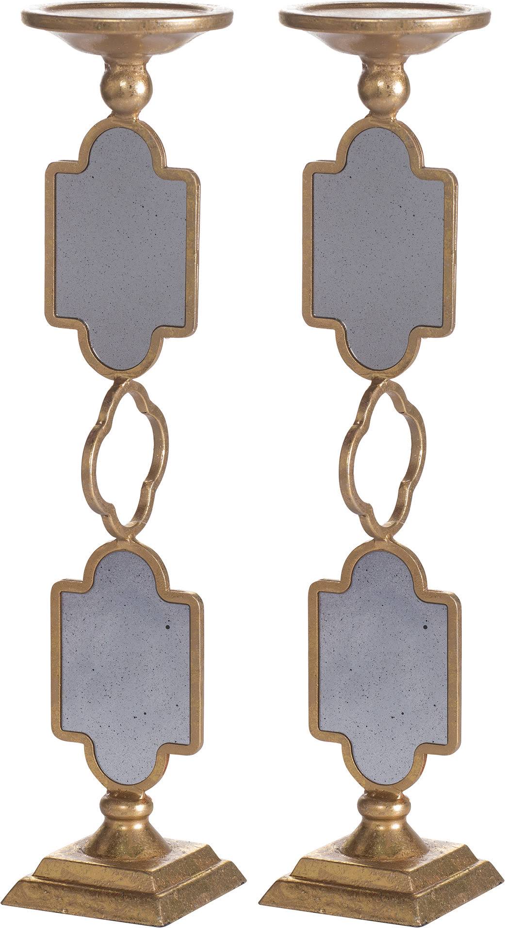 Gold Grand Candle Holder (Set of 2) S16991