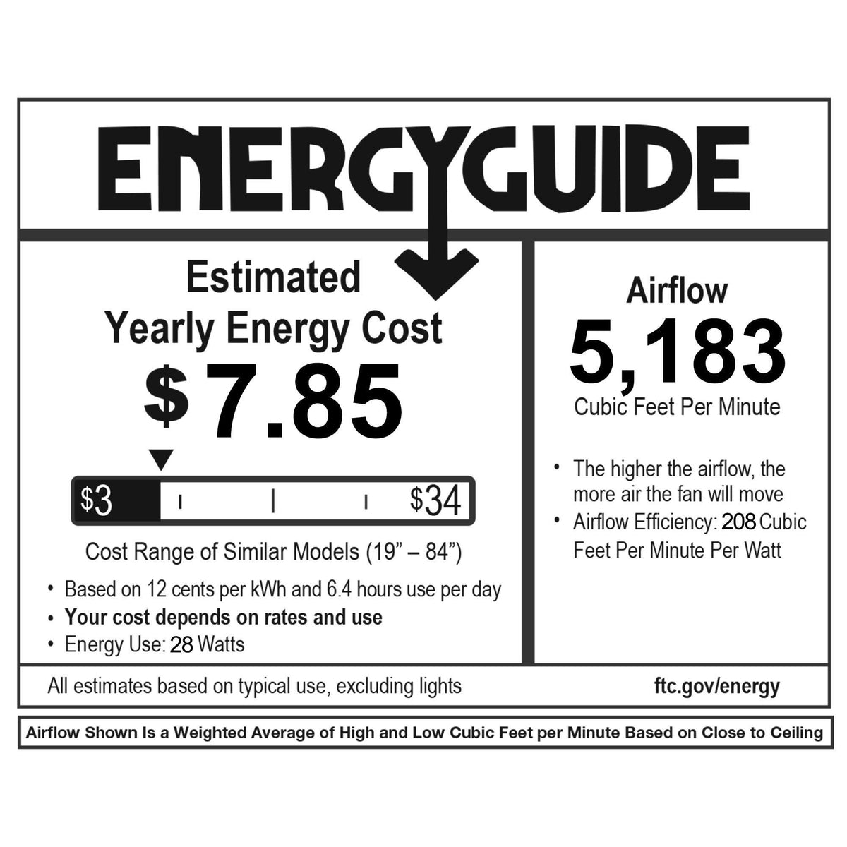 Matte Black Orb Ceiling Fan M6883