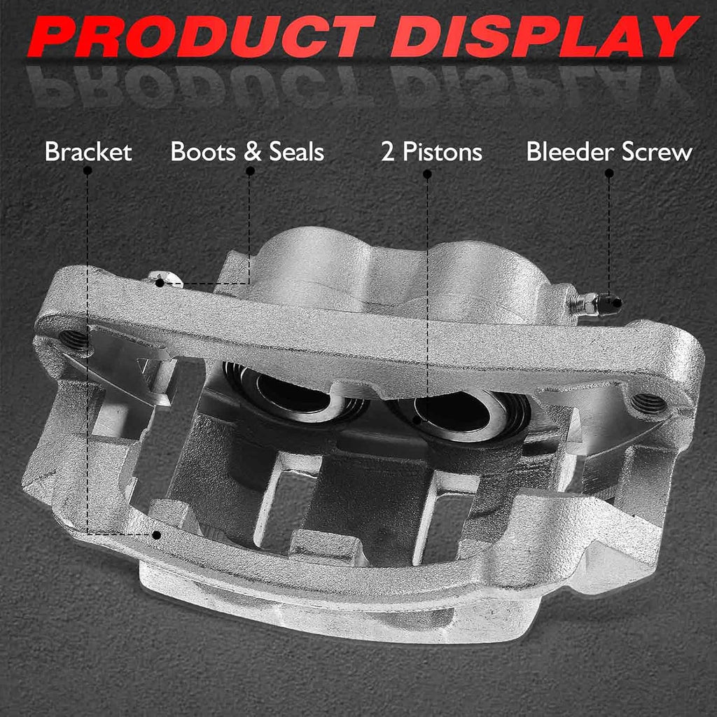 Front Driver Side Brake Caliper for Ford F-250 F-350 Super Duty 1999-2004 Excursion 2000-2005 P435393