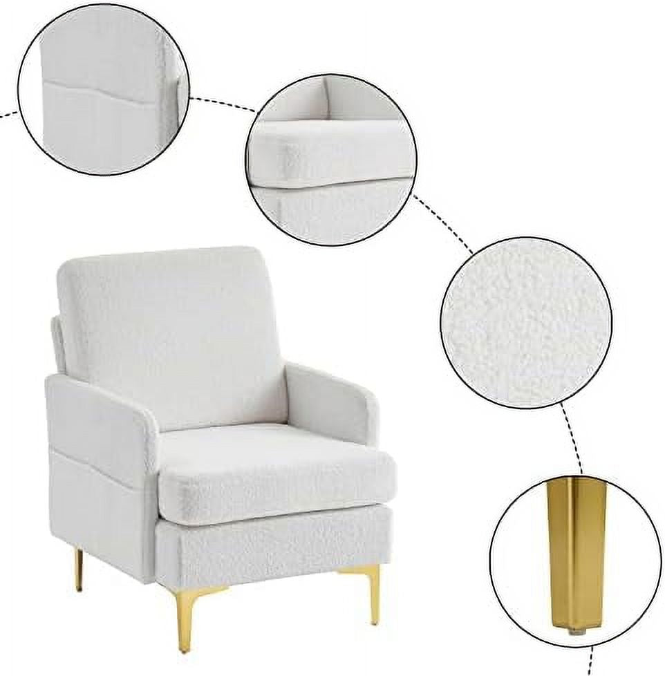 Light Gray Fabric Accent Chair F66862