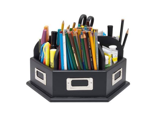 Black Wood Desk Carousel L6121