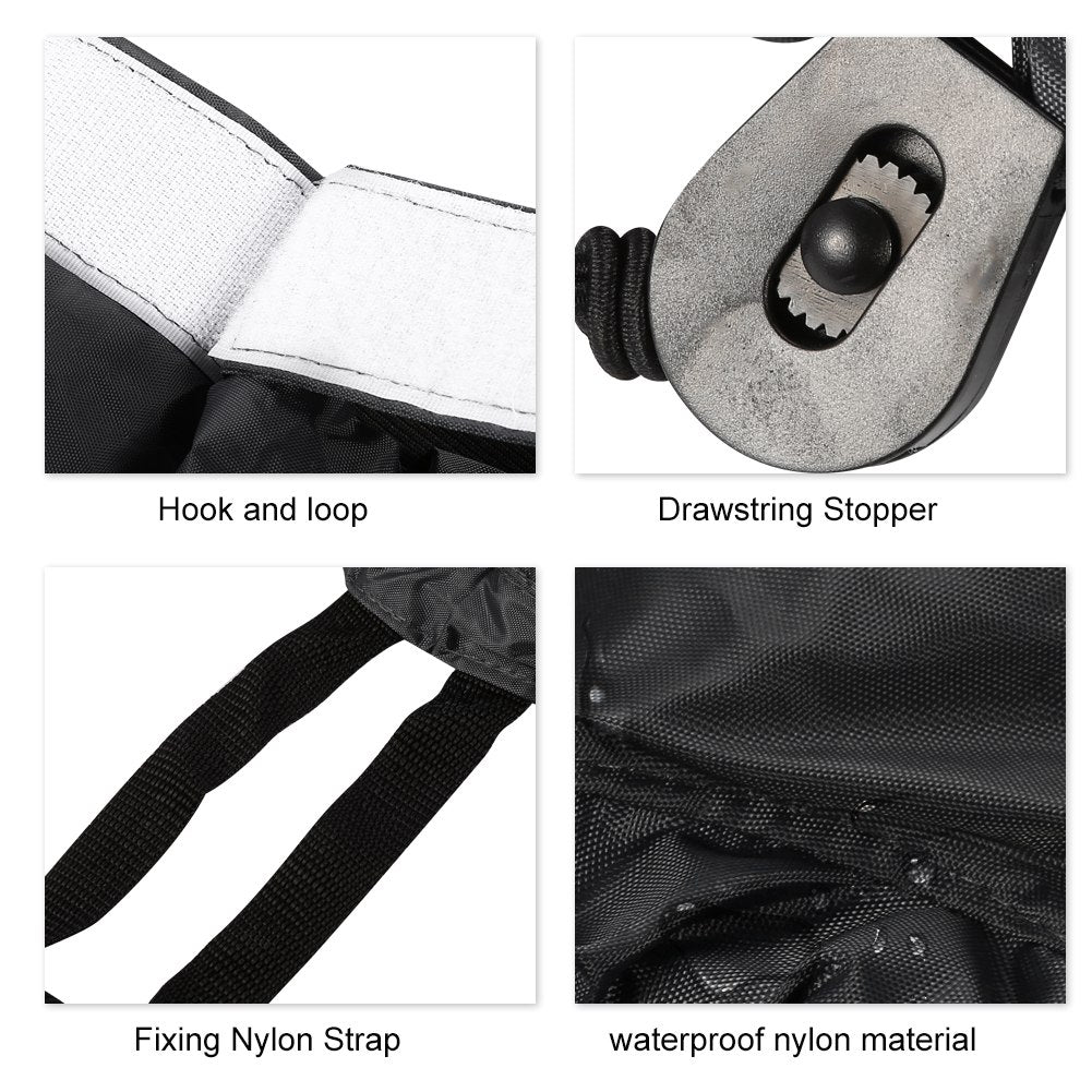 Adjustable Nylon Kayak Spray Skirt (Black) W731727