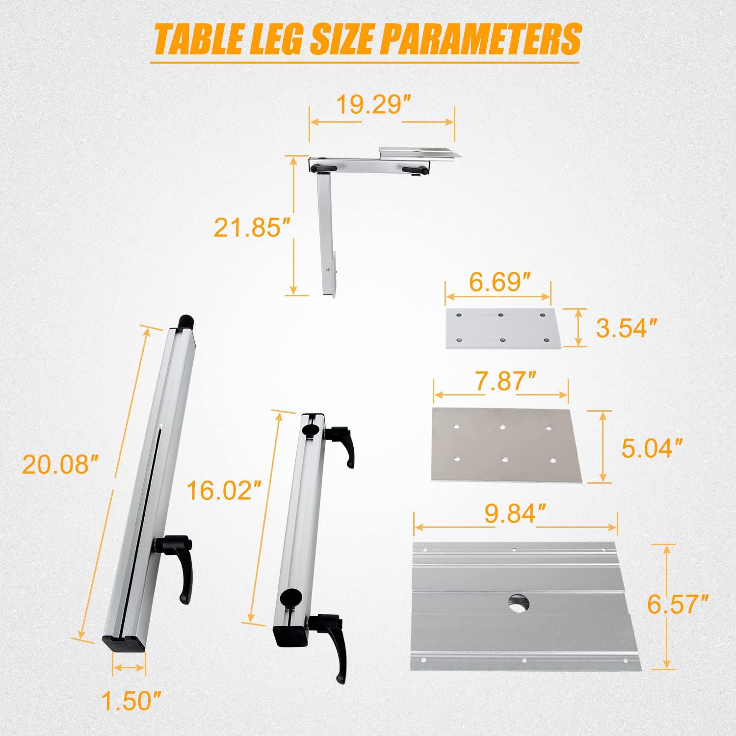 Detachable Table Leg with Height Adjust G3081
