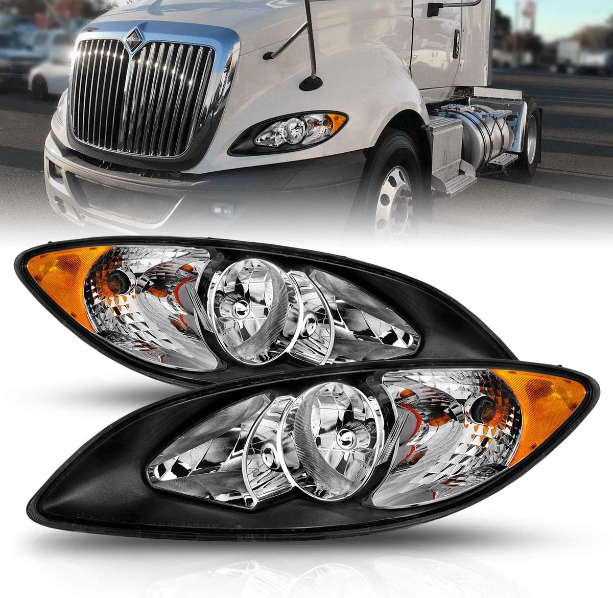 Black Replacement Headlights Set T98787
