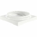 10x22 Fluted Round Columns Base Textured White N5224