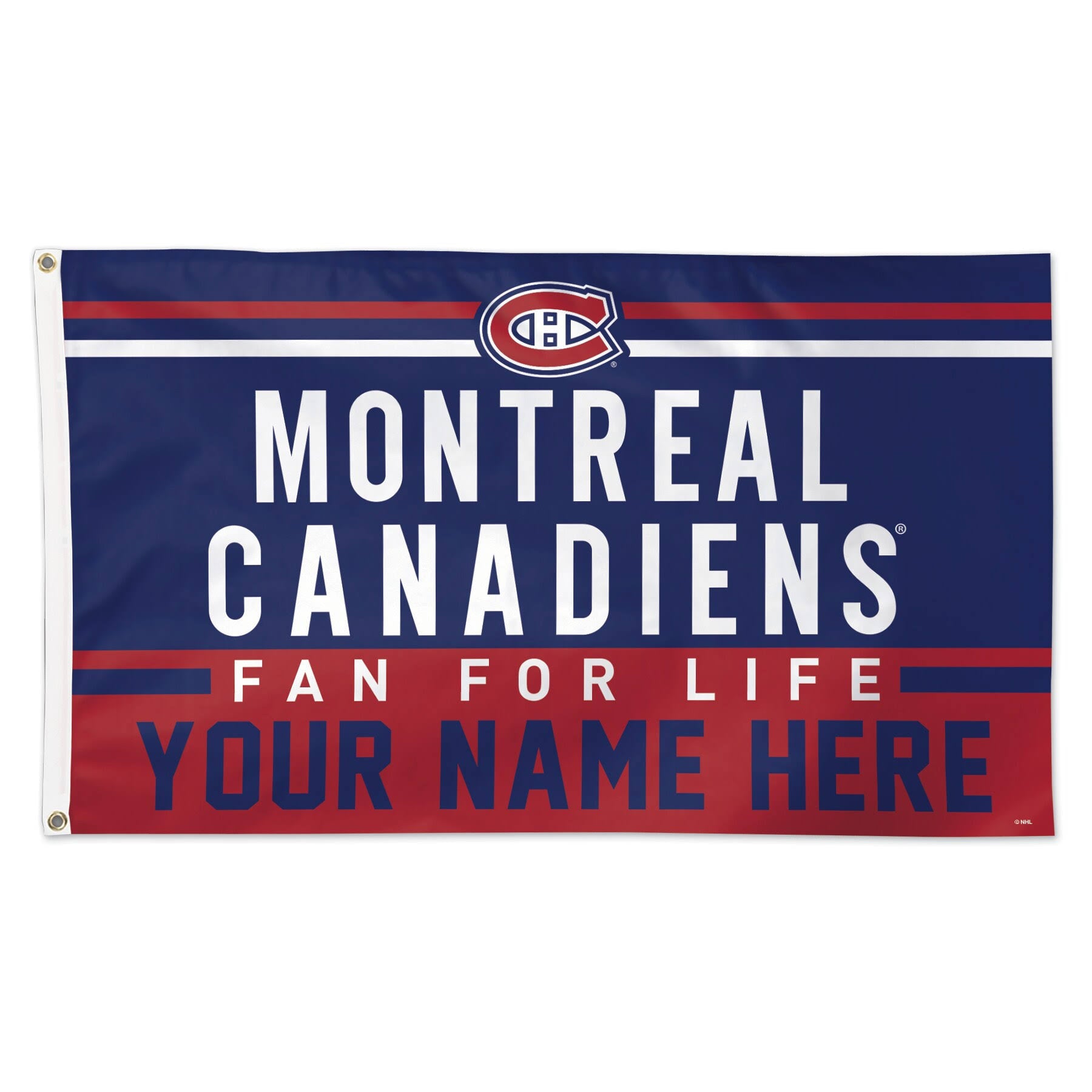 Montreal Canadiens 3& x 5& One-Sided Deluxe Flag B203