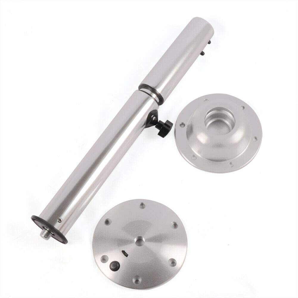 Adjustable Table Pedestal Base 22''-28'' with Aluminum Stand Leg J874153