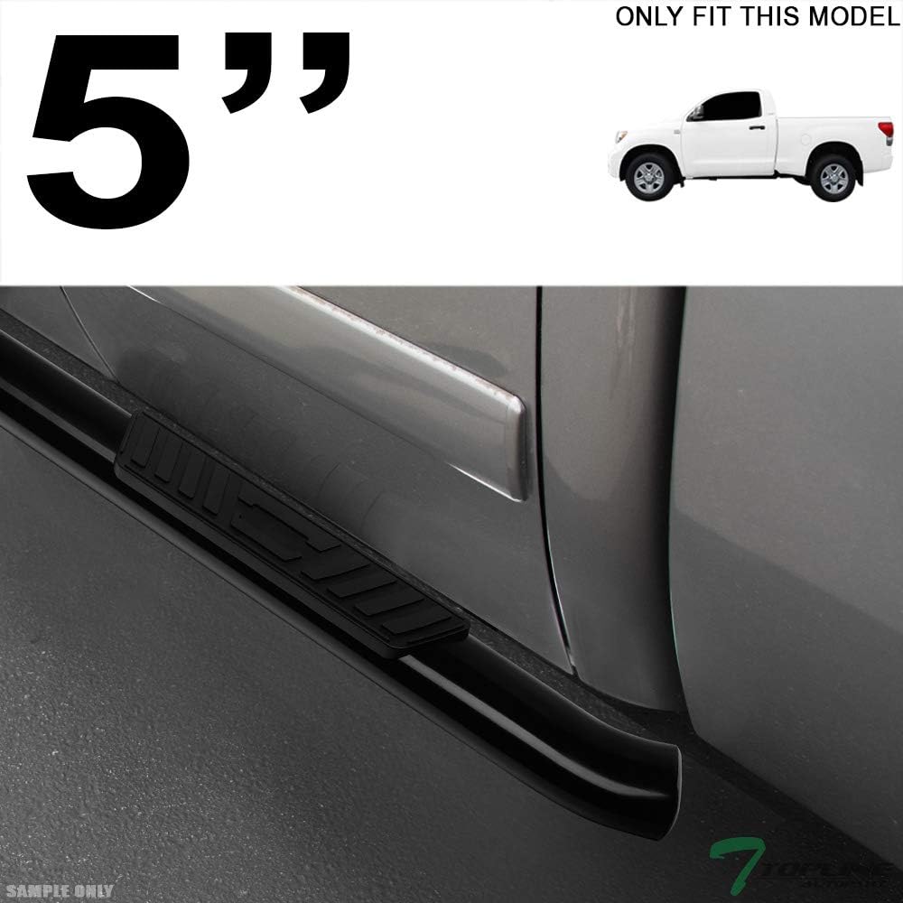 Oval Bent End Black Side Step Nerf Bars Running Boards M623