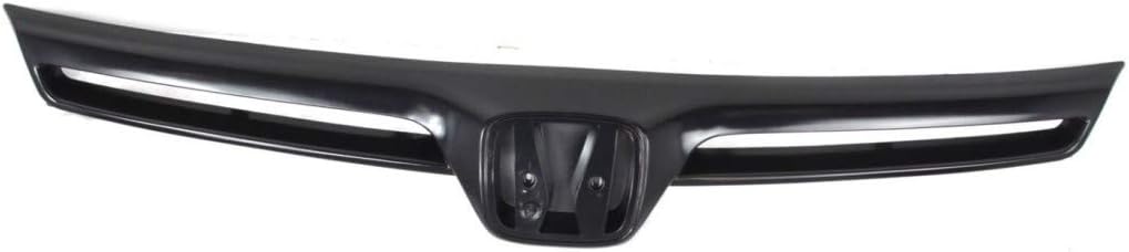 Painted Black Plastic Grille Assembly for Honda Civic Coupe 2006 2007 2008 Pack of 2 E247