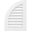 Quarter Round Top Left Surface Mount PVC Gable Vent D41331