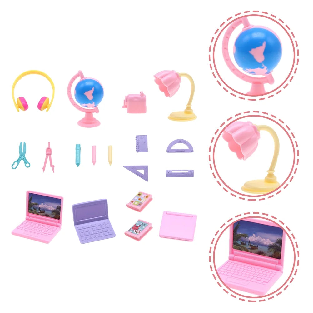 Miniature Doll School Supplies Set A824598