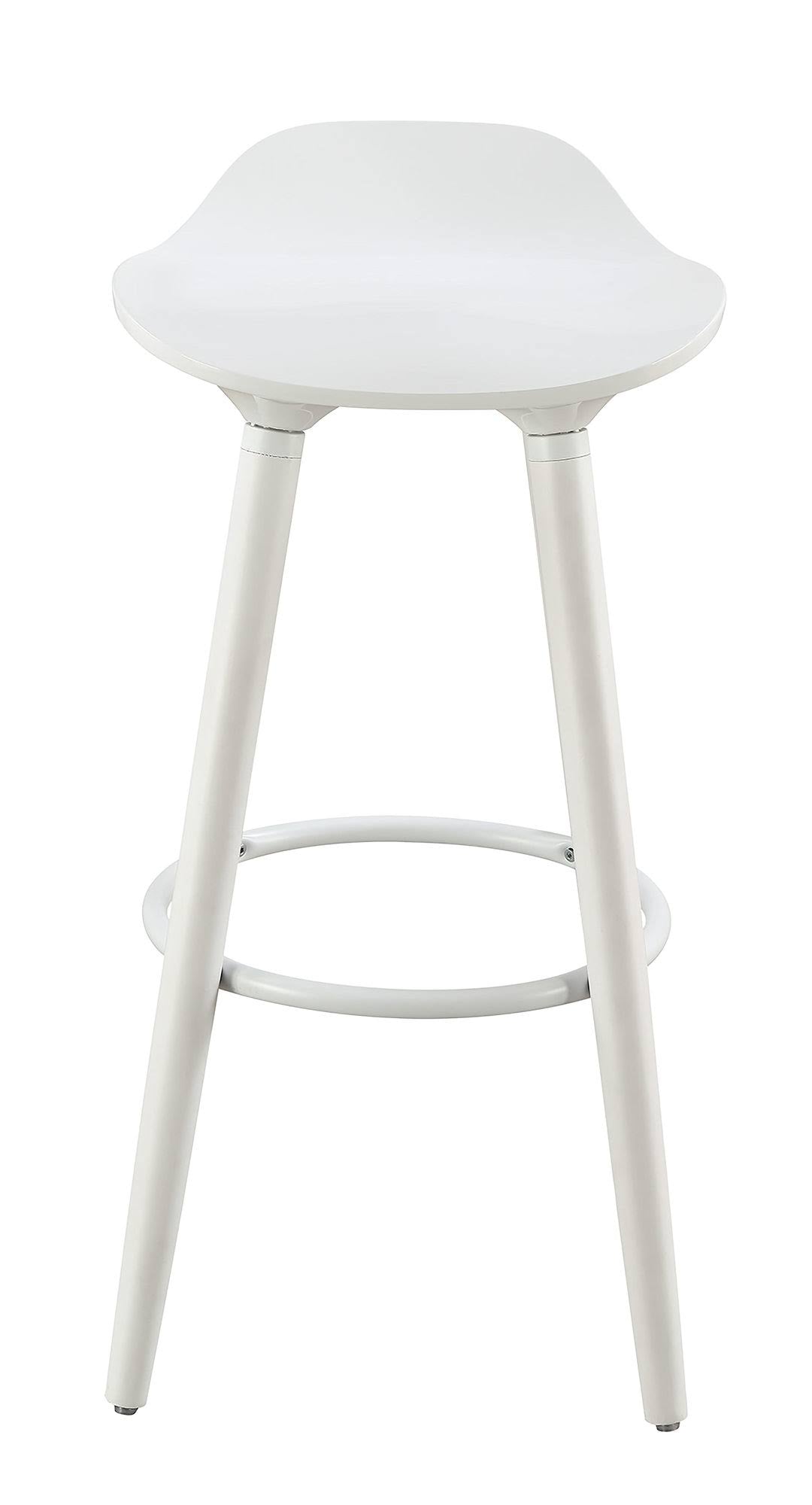 White Bar Stool B4207