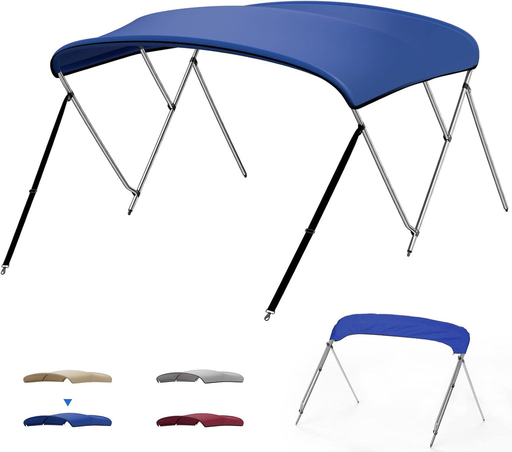 3 Bow Bimini Top with 1 Inch Stainless Aluminum Frame T34438