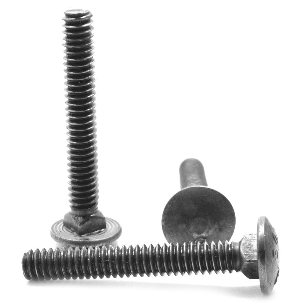Coarse Thread A307 Grade A Carriage Bolt Low Carbon Steel Plain Finish Y6860