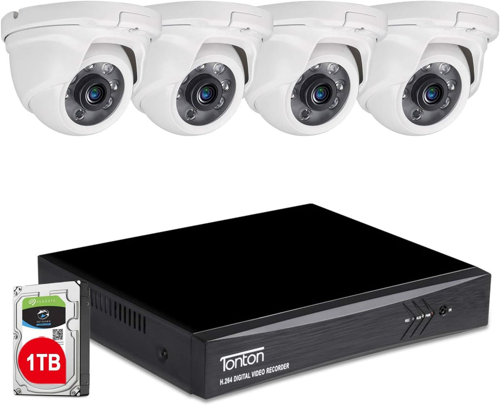 4K Ultra HD Security Camera System with 2TB HDD, 4PCS 4K 8MP Cameras T494157