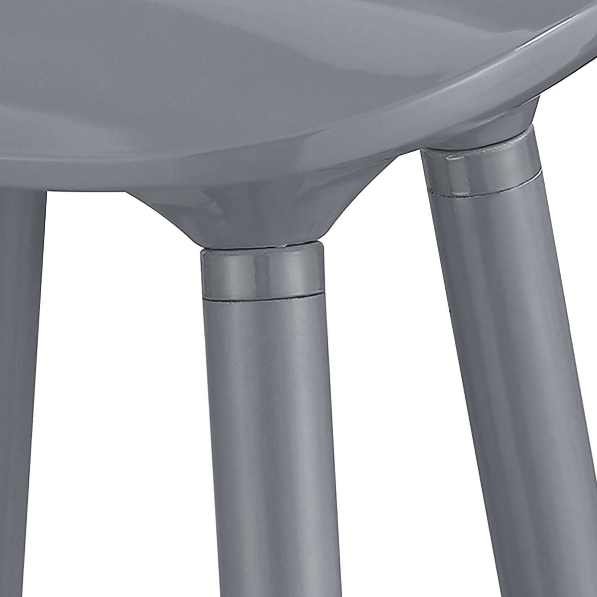 White Bar Stool B4207