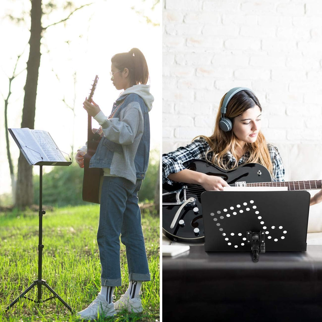 2 in 1 Foldable Sheet Music Stand with Carrying Bag M691