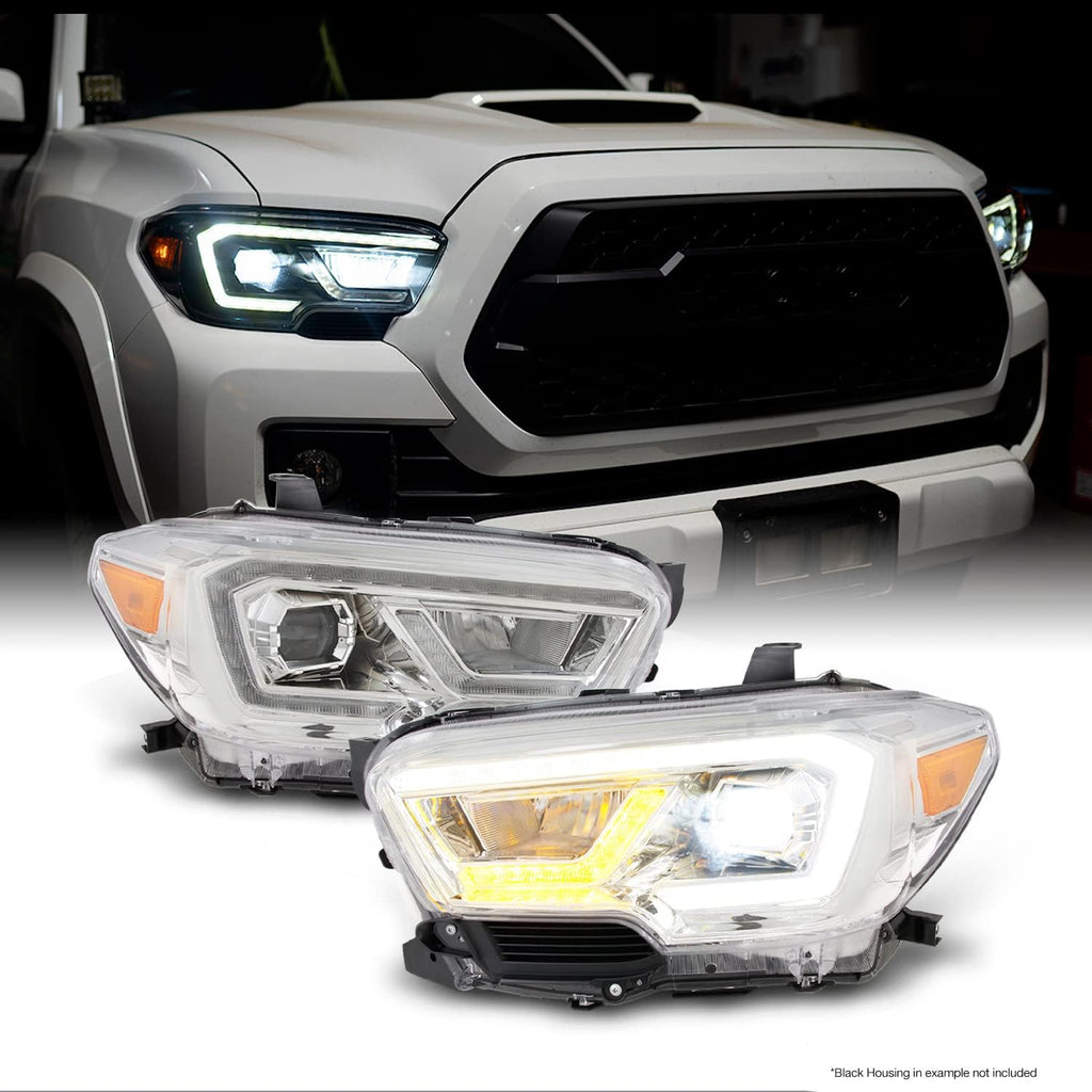 Black LED Projector Headlights Assemblies W26834