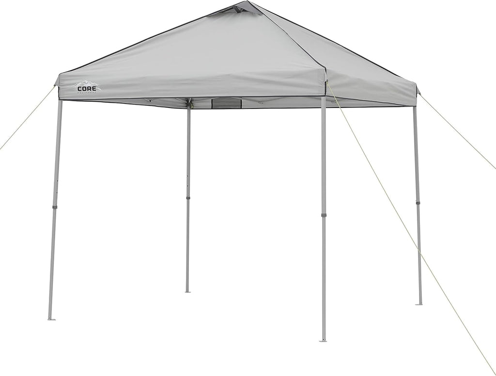 Gray 8 ft x 8 ft Straight Leg Canopy Tent with Carry Bag Q3259
