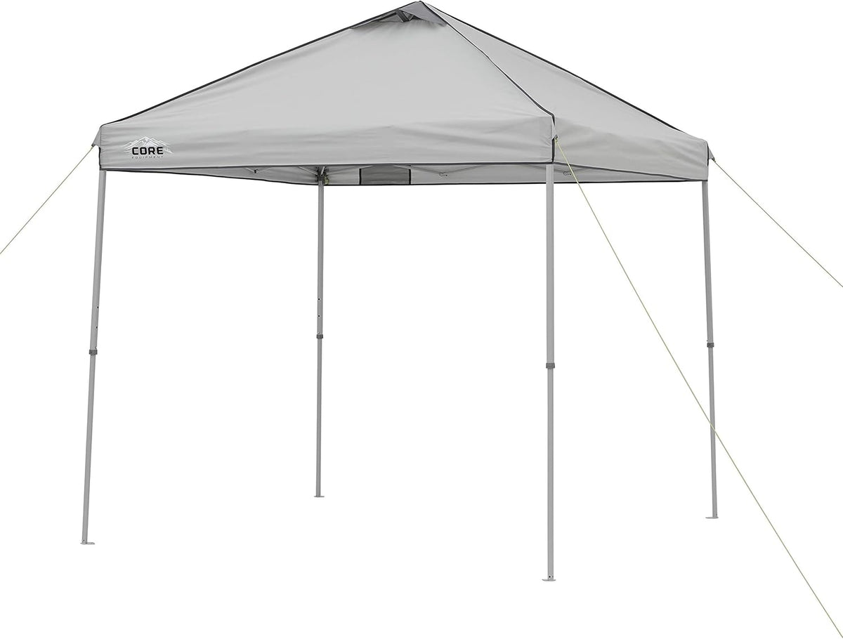 Gray 8 ft x 8 ft Straight Leg Canopy Tent with Carry Bag Q3259