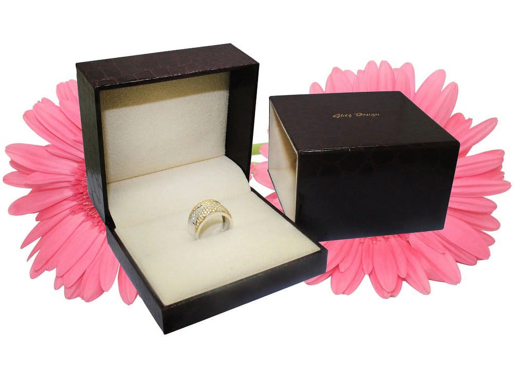 1.55 CT 14K Gold Diamond Halo Wedding Ring Set T503