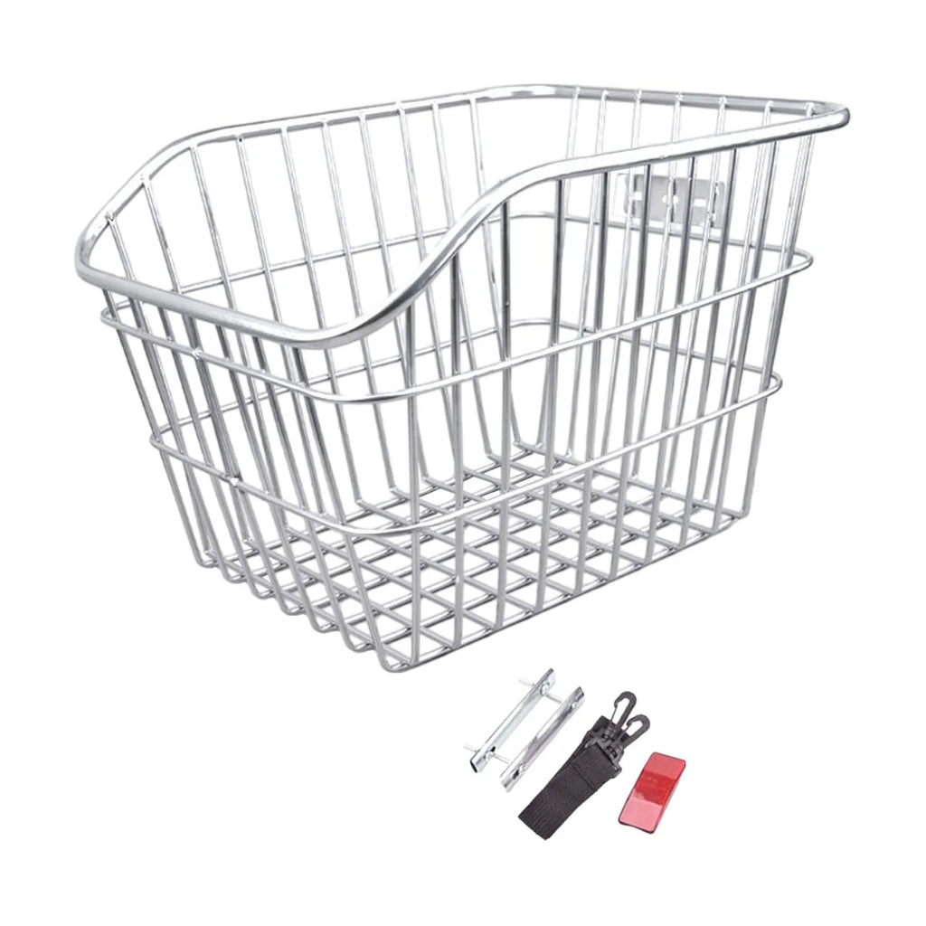 Rear Bike Basket Rack Heavy Duty Iron Wire Basket W636